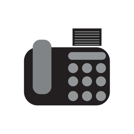 fax machine Logo Template vector icon designのイラスト素材