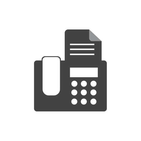 fax machine Logo Template vector icon designのイラスト素材
