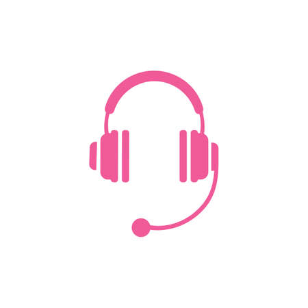 headphones vector icon,call center icon Vector illustration designのイラスト素材