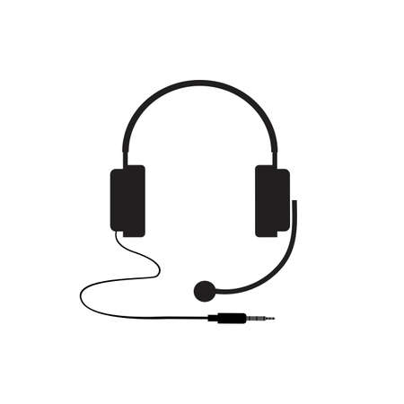 headphones vector icon,call center icon Vector illustration designのイラスト素材