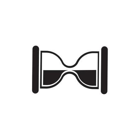 Hourglass logo Icon Vector Illustration design template