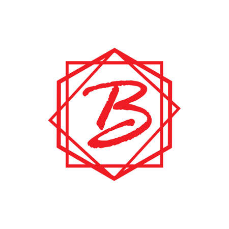 Letter B Logo Template vector icon designのイラスト素材