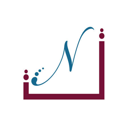 Letter N Business corporate abstract unity vector logo design template
Letter N Logo Template vector icon designのイラスト素材