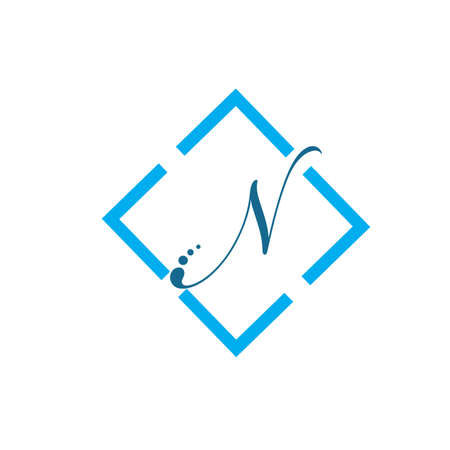 Letter N Business corporate abstract unity vector logo design templateLetter N Logo Template vector icon designのイラスト素材