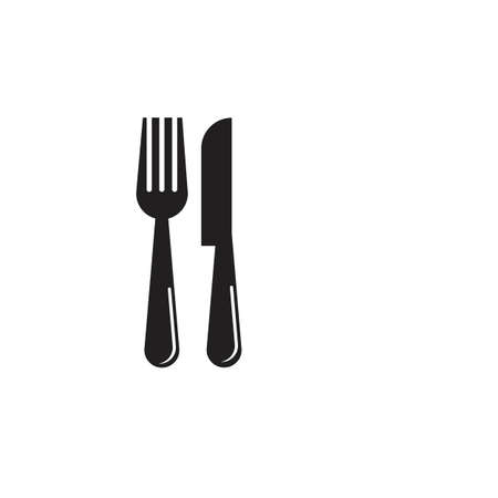 Cutlery vector icon illustration signCutlery and Kitchen Set Icon Design Templateのイラスト素材
