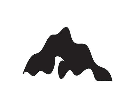 Mountain icon Logo Template Vector illustration designのイラスト素材