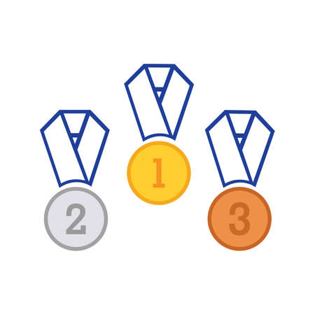 medal logo Template vector illustration icon designのイラスト素材