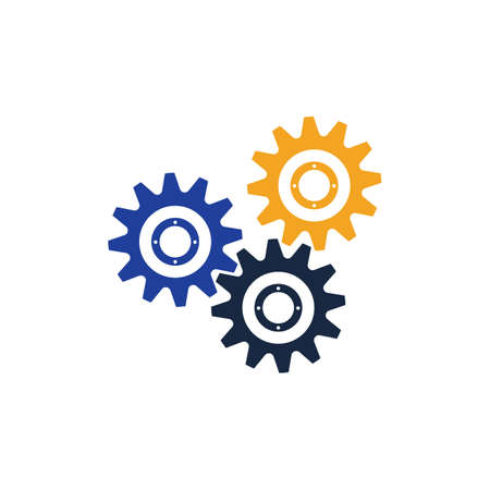 Gear Logo Template vector icon illustration designのイラスト素材
