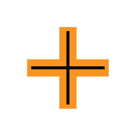 Plus sign icons. Plus sign buttons. Vector illustration.のイラスト素材