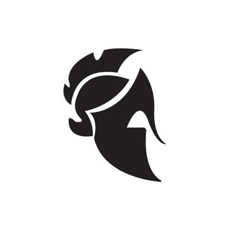 Spartan Gladiator Logo Templateのイラスト素材