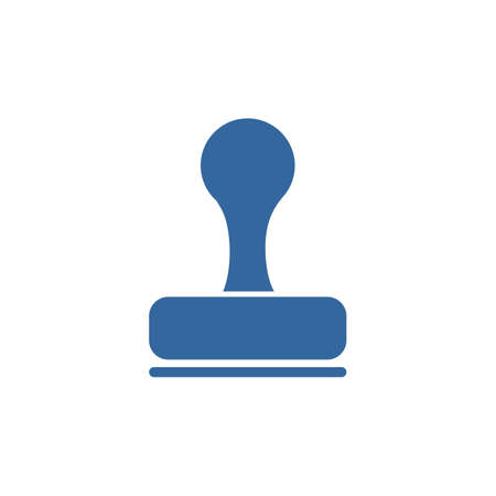 Stamp Icon Flat vectorのイラスト素材