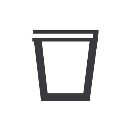 trash can icon vector illustrationのイラスト素材