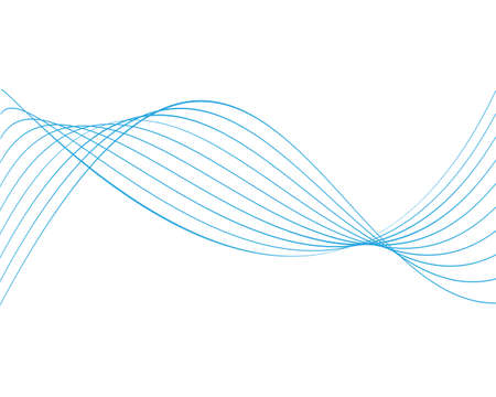 Colorful wave line illustration