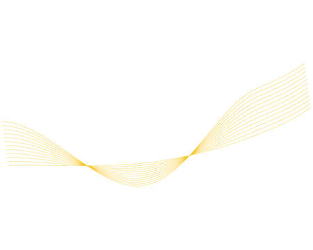 Colorful wave line illustrationのイラスト素材