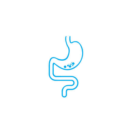 Stomach Icon Vector Illustration templateのイラスト素材