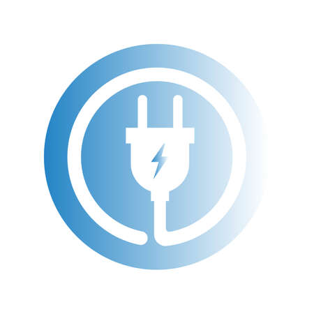 electrical plug Logo Template vector icon illustration designのイラスト素材