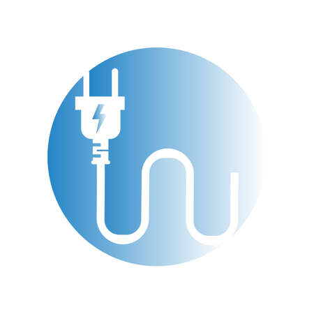 electrical plug Logo Template vector icon illustration designのイラスト素材