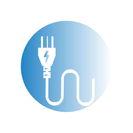 electrical plug Logo Template vector icon illustration designのイラスト素材