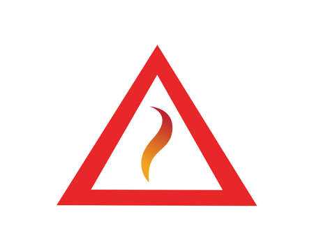 Fire with flame and feuer mit flamme Logo - Vectorのイラスト素材