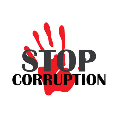Stop Corruption and International Anti-Corruption Dayのイラスト素材