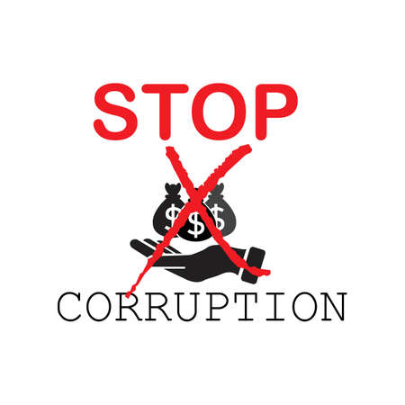 Stop Corruption and International Anti-Corruption Dayのイラスト素材