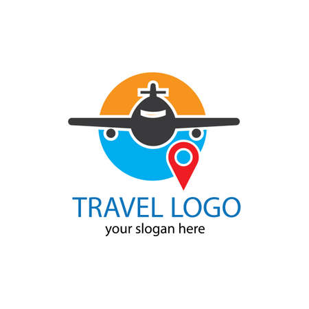 Travel logo vector icon design template-vectorのイラスト素材