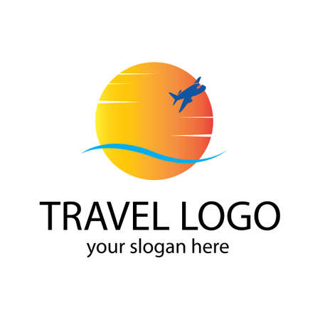 Travel logo vector icon design template-vectorのイラスト素材