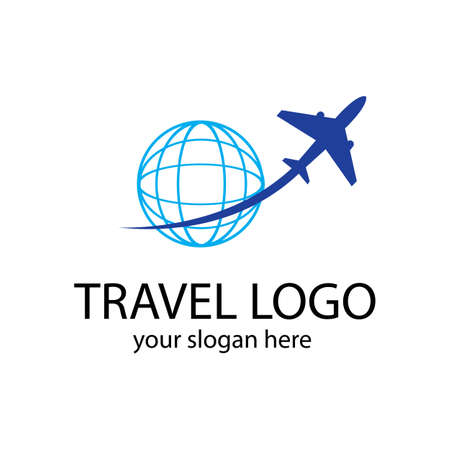 Travel logo vector icon design template-vectorのイラスト素材