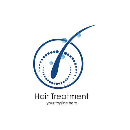 Hair treatments vector icon Illustration design template.のイラスト素材