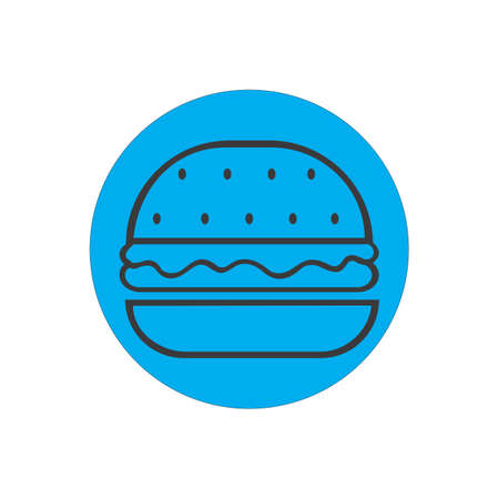 Hamburger vector icon illustration desighのイラスト素材