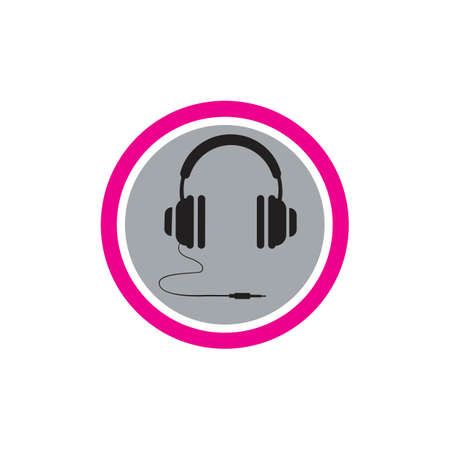 modern headphones vector icon,call center icon Vector illustration designのイラスト素材