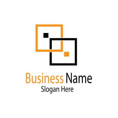 Business finance logo and symbols vector concept illustrationのイラスト素材