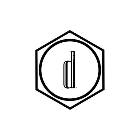 Letter D Logo Template vector icon designのイラスト素材