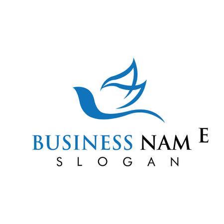 Bird Dove Logo Template
Bird logo template, Animal flying icon design vectorのイラスト素材