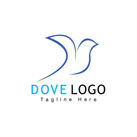 Bird Dove Logo Template
Bird logo template, Animal flying icon design vectorのイラスト素材