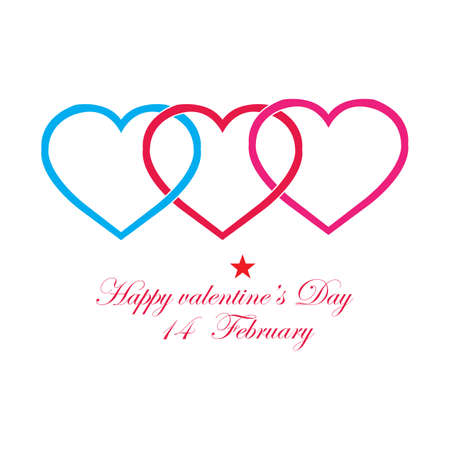 Valentines Day Logo Design Vector illustration templateのイラスト素材