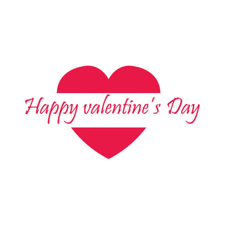 Valentines Day Logo Design Vector illustration templateのイラスト素材