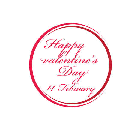 Valentines Day Logo Design Vector illustration templateのイラスト素材