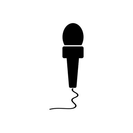 Microphone icon graphic design template illustration vectorのイラスト素材