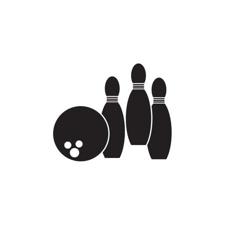 bowling icon graphic design template illustration vectorのイラスト素材