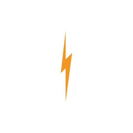 Thunder and Bolt Lighting Flash Icons Set. Flat Style on Dark Background. Vector - Vectorのイラスト素材