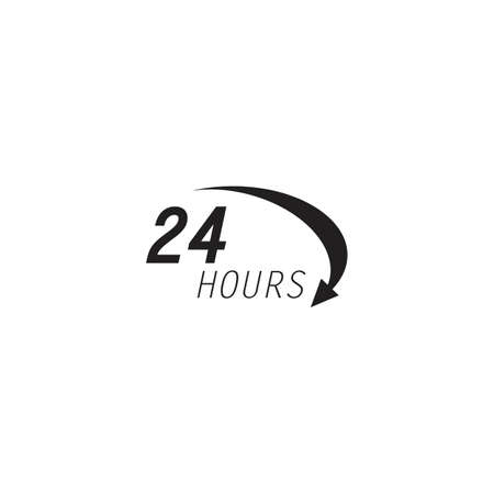 twenty four hours icon,
24 hours vector iconのイラスト素材