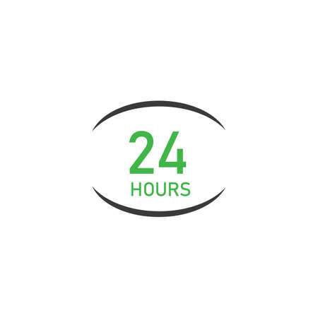 twenty four hours icon,
24 hours vector iconのイラスト素材