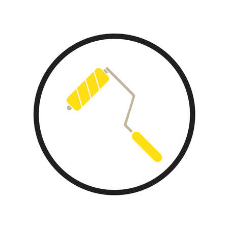 Paint roller icon vector illustration design templateのイラスト素材