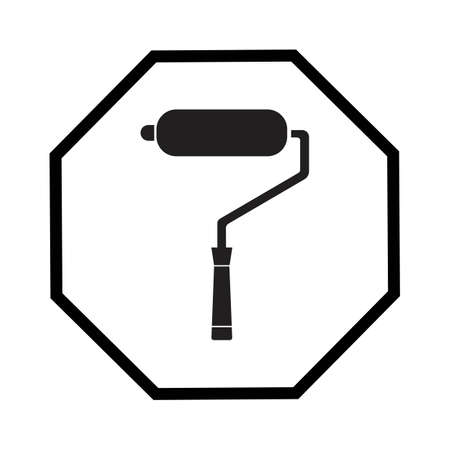 Paint roller icon vector illustration design templateのイラスト素材