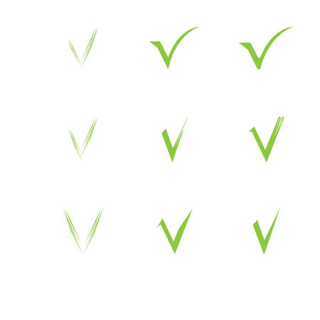 check mark icon vector illustration design templateのイラスト素材