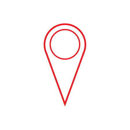 map point location pin vector icon for mapping and satellite allocationのイラスト素材