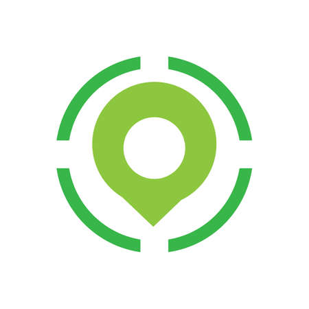 map point location pin vector icon for mapping and satellite allocation