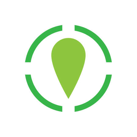 map point location pin vector icon for mapping and satellite allocationのイラスト素材