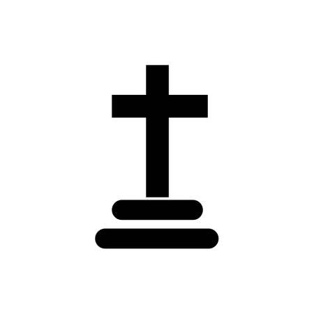 christian cemetery icon vector illustration design templateのイラスト素材